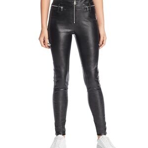Tiger Mist Black Faux Leather Skinny Pants